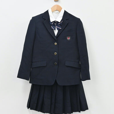 【中古】東京都 日本大学豊山女子高等学校 女子制服 6点（ブレザー・シャツ・ニット・スカート）sf004647