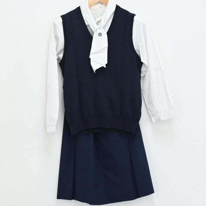 【中古制服】青森県 青森明の星高等学校 (八戸聖ウルスラ学院高等学校) 女子制服  4点（ブレザー・シャツ・ニットベスト・スカート）sf004661【リサイクル学生服】 | 中古制服通販パレイド