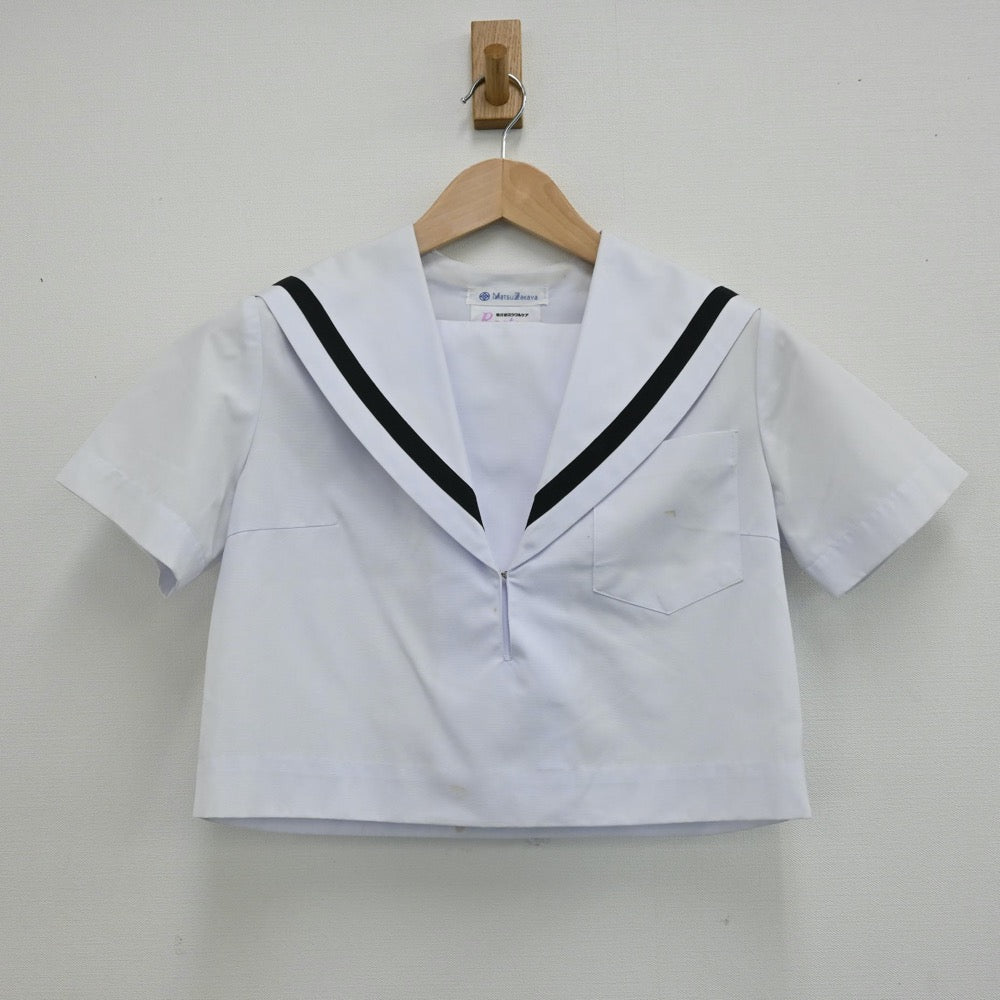 【中古】愛知県 愛知県立名古屋西高校 女子制服 2点（セーラー服・スカート）sf004666