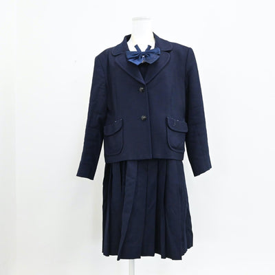 【中古】東京都 和洋九段女子中学高等学校 女子制服 4点（ブレザー・ニット・ジャンパースカート）sf004671