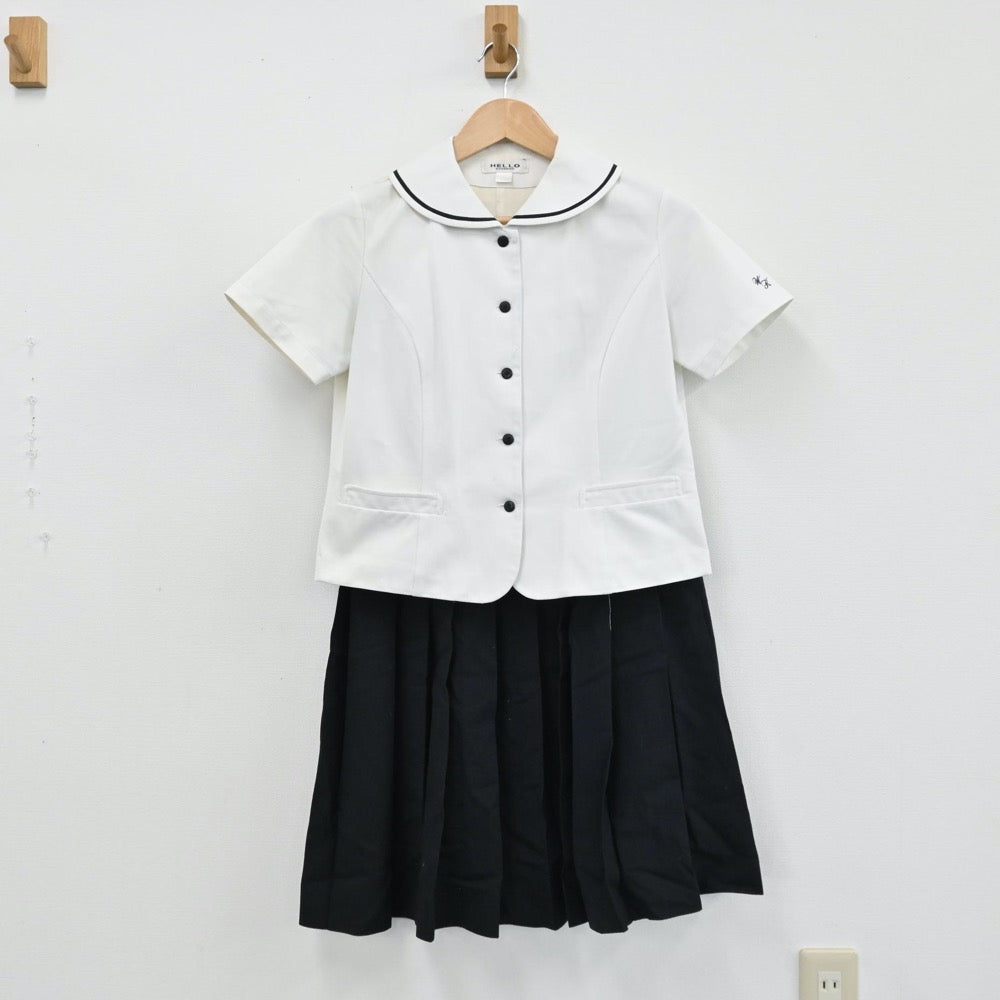 【中古】東京都 和洋九段女子中学高等学校 女子制服 3点（セーラー服・スカート）sf004672