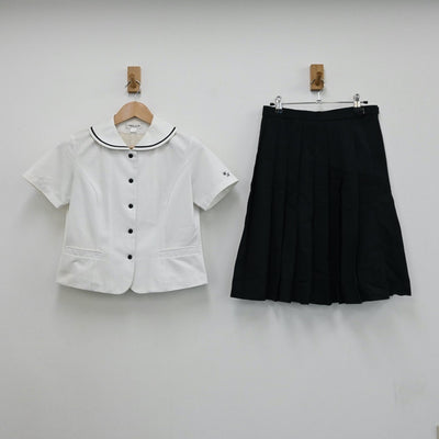 【中古】東京都 和洋九段女子中学高等学校 女子制服 3点（セーラー服・スカート）sf004672