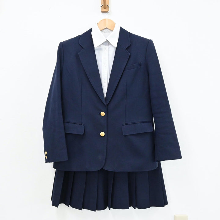 【中古】山口県 山口県立光丘高等学校 女子制服 3点（ブレザー・シャツ・スカート）sf004680