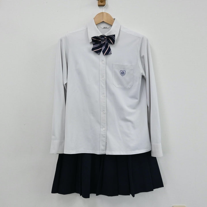 【中古】山口県 山口県立光丘高等学校 女子制服 4点（ブレザー・シャツ・スカート）sf004681