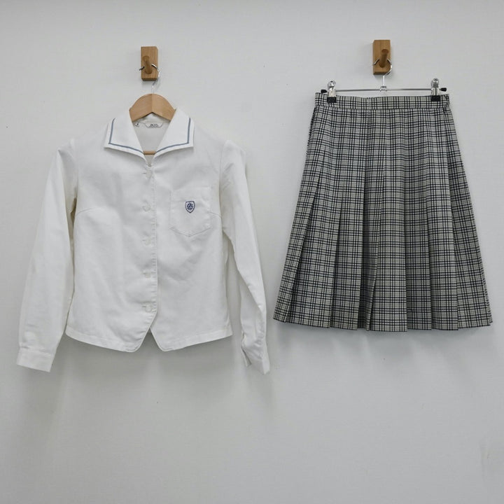 【中古制服】山口県 山口県立光丘高等学校 女子制服 2点（シャツ・スカート）sf004682【リサイクル学生服】 | 中古制服通販パレイド