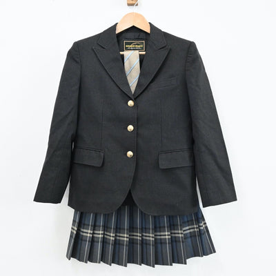 【中古】神奈川県 都立三田高校 女子制服 6点（ブレザー・スカート）sf004694