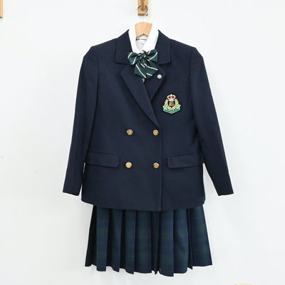 【中古】埼玉県 上尾南高等学校 女子制服 4点（ブレザー・シャツ・スカート）sf004698