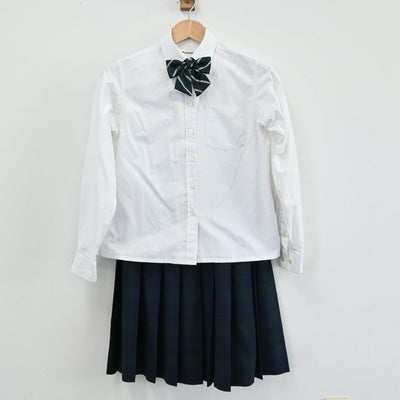 【中古】埼玉県 上尾南高等学校 女子制服 4点（ブレザー・シャツ・スカート）sf004698