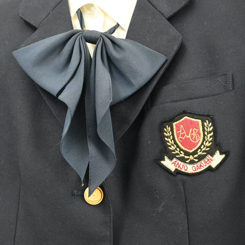 【中古】愛知県 安城学園高校 女子制服 5点（ブレザー・シャツ・スカート）sf004702