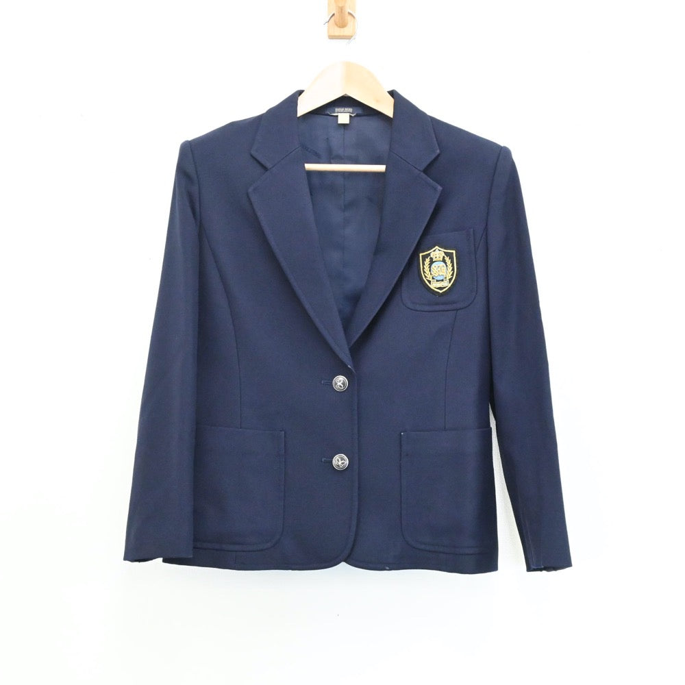 【中古】東京都 文教大学附属中学・高等学校 女子制服 2点（ブレザー・スカート）sf004713