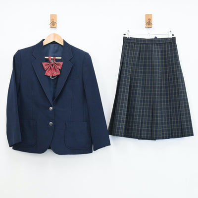 【中古】長野県 裾花中学校 女子制服 3点（ブレザー・スカート）sf004721