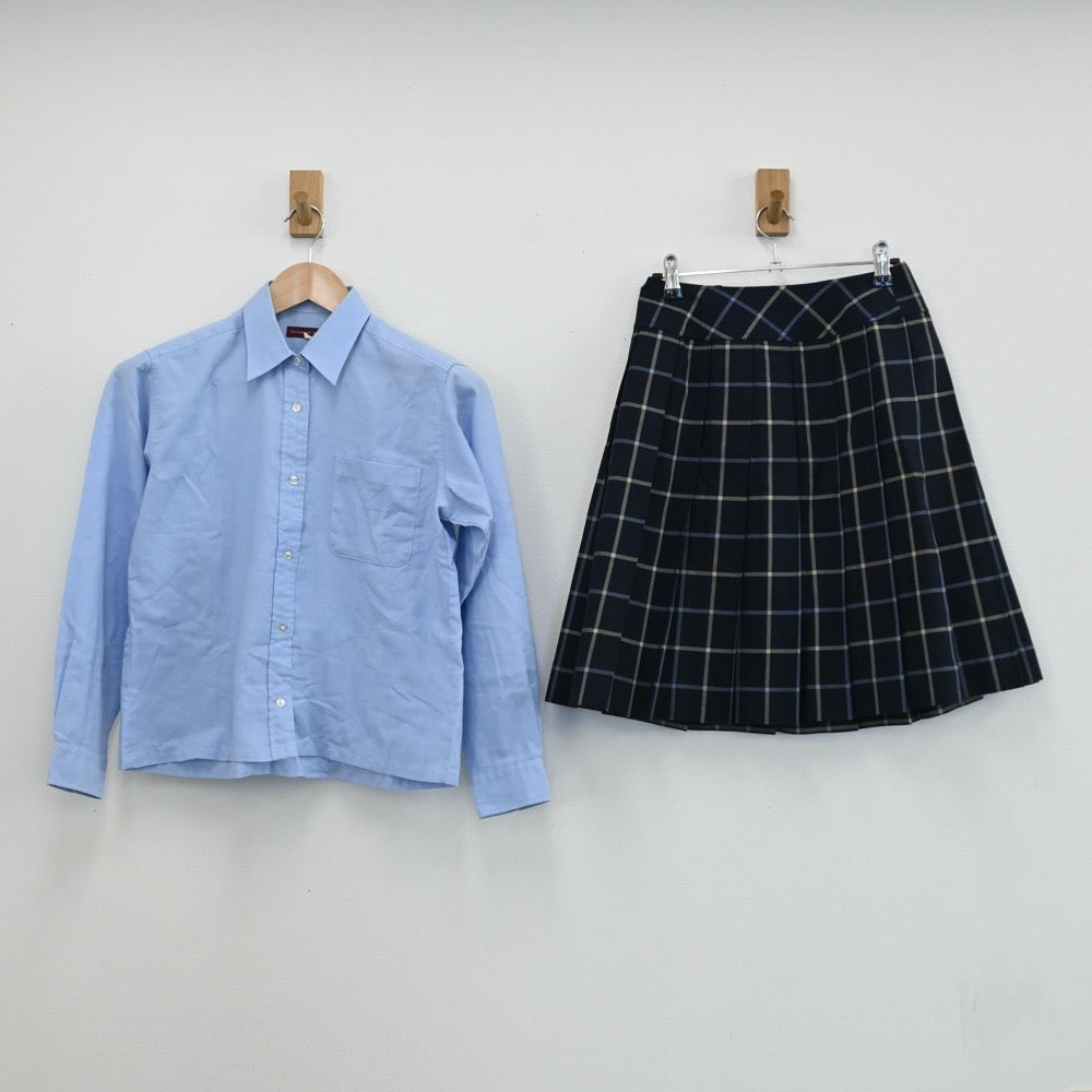 【中古】愛媛県 聖カタリナ女子高等学校 女子制服 4点（ブレザー・シャツ・スカート）sf004739