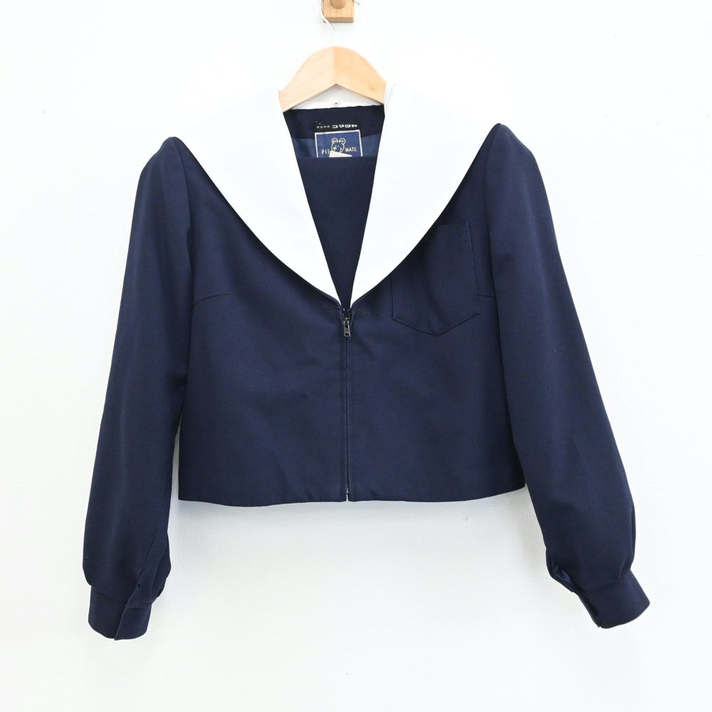 【中古】愛知県 南山中学校 女子制服 2点（セーラー服・スカート）sf004760