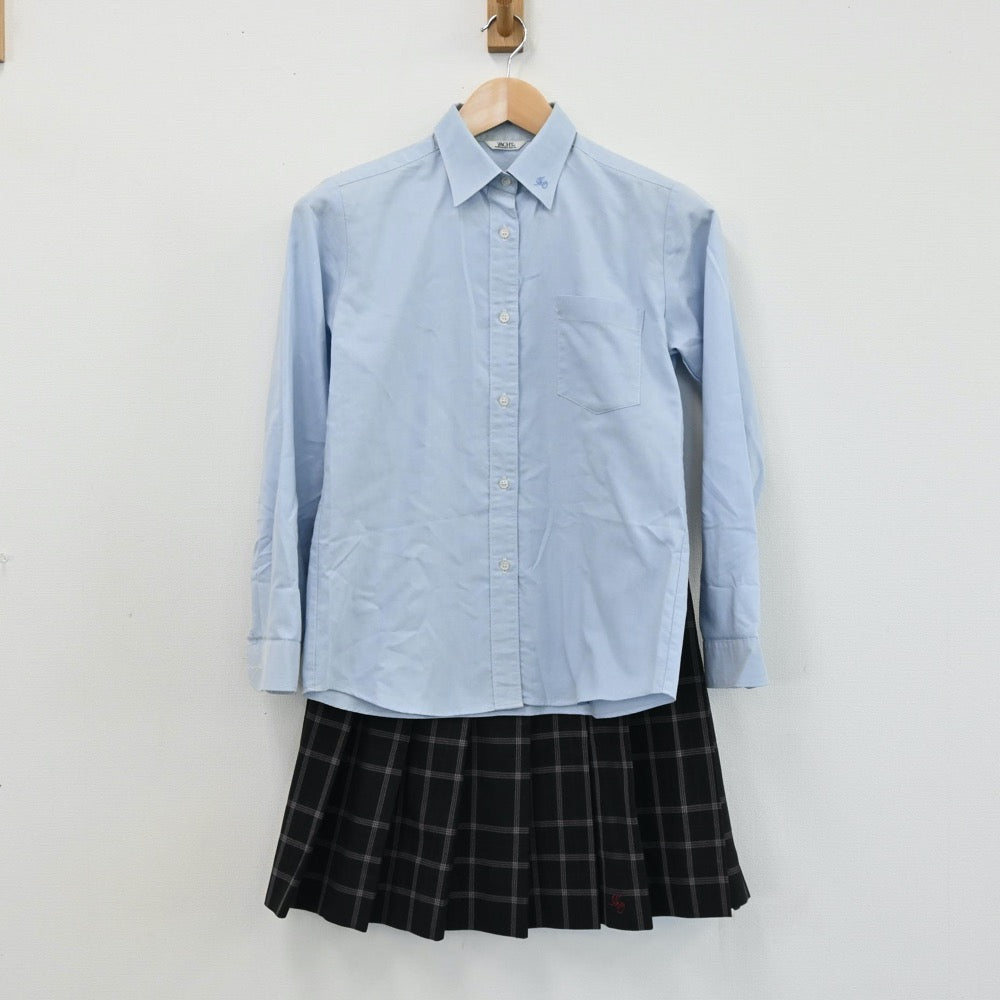 【中古】千葉県 千葉県立流山おおたかの森高等学校 女子制服 4点（ブレザー・シャツ・スカート）sf004775