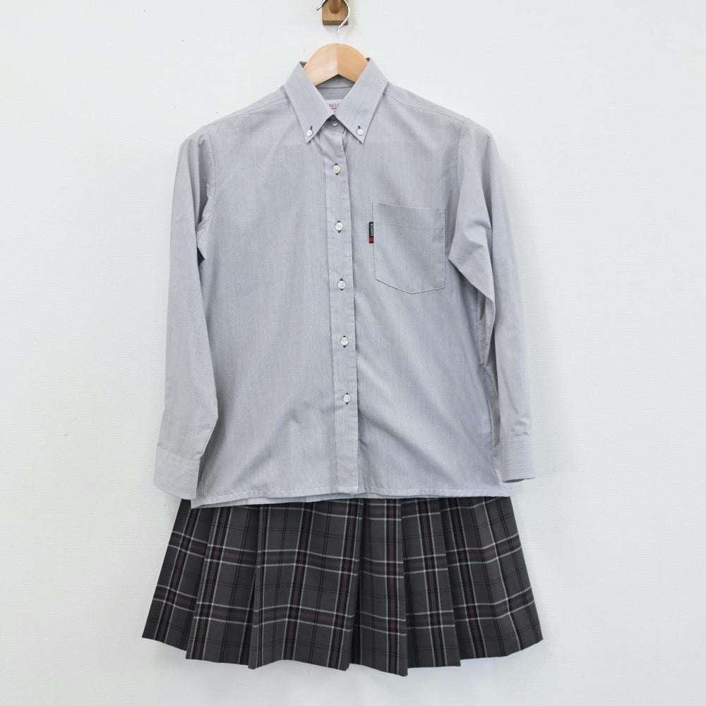 【中古】神奈川県 光明学園相模原高等学校 女子制服 6点（ブレザー・シャツ・ニット・スカート）sf004787