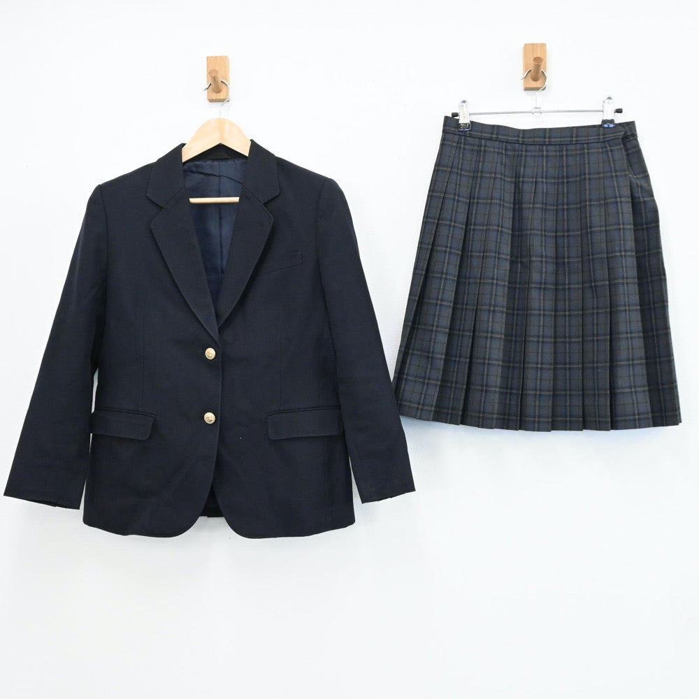 【中古】神奈川県 相模原市立中野中学校 女子制服 4点（ブレザー・スカート・スカート）sf004790