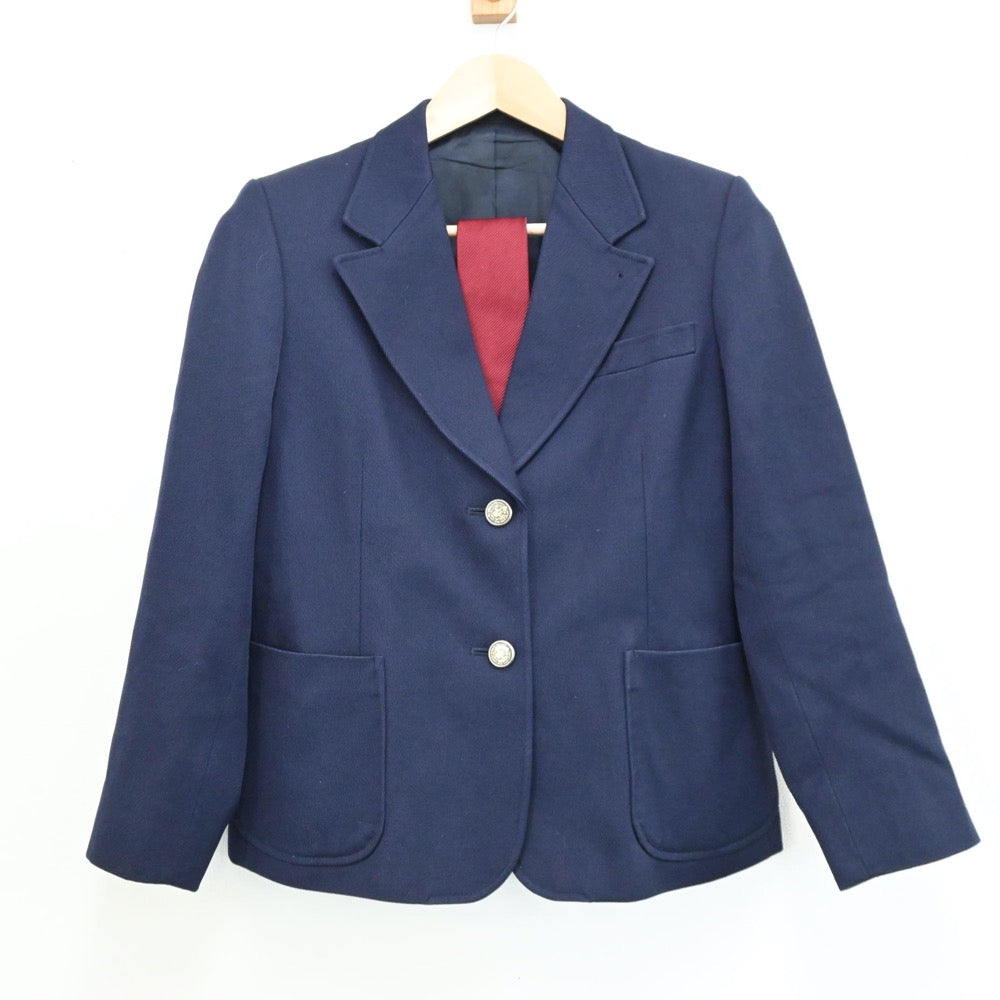 【中古】神奈川県 津久井高等学校 女子制服 3点（ブレザー・スカート）sf004793