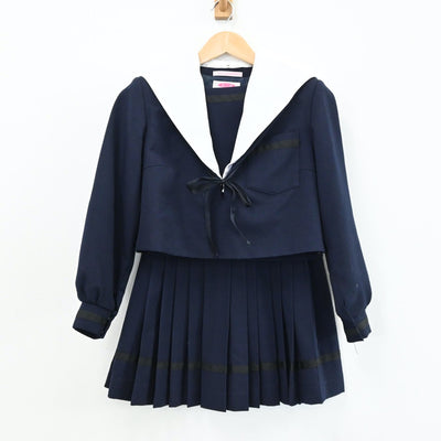 【中古】愛知県 愛知県立明和高校 女子制服 2点（セーラー服・スカート）sf004795