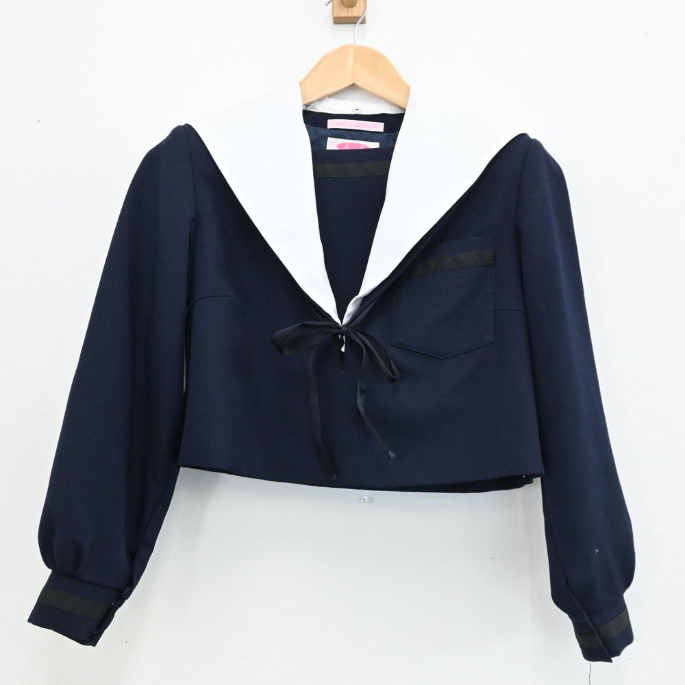 【中古】愛知県 愛知県立明和高校 女子制服 2点（セーラー服・スカート）sf004795