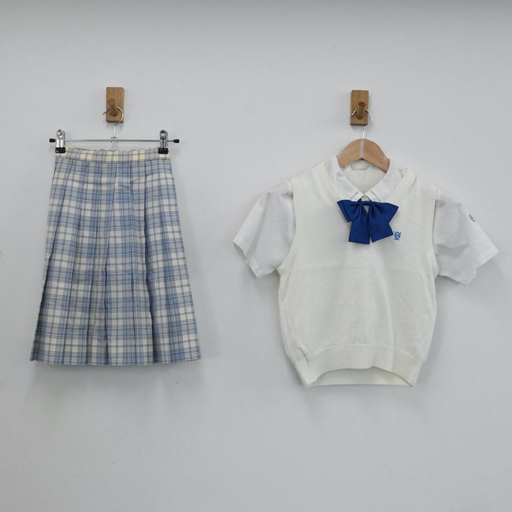 中古制服】東京都 八雲学園中学校・高等学校 女子制服 4点
