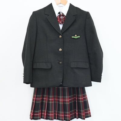 【中古】千葉県 木更津総合高等学校 女子制服 4点（ブレザー・シャツ・スカート）sf004850