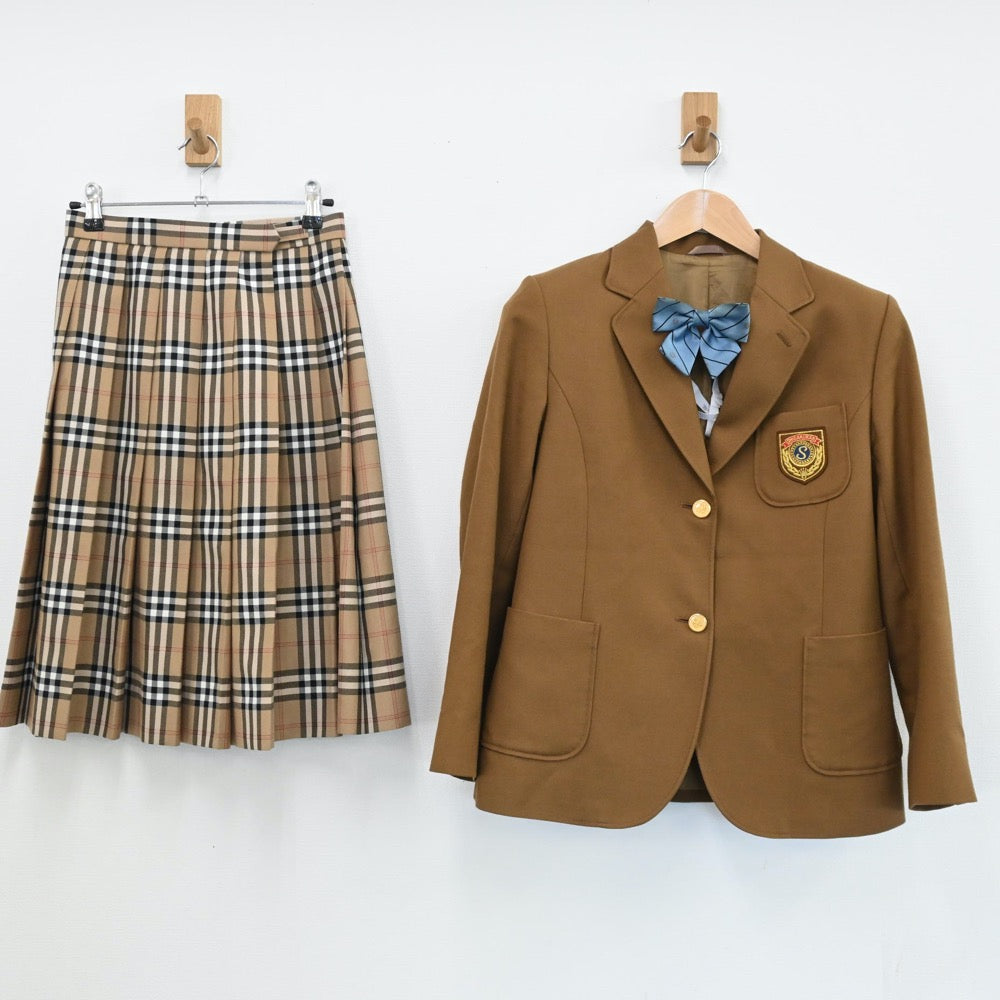 【中古】千葉県 志学館高等部学校 女子制服 3点（ブレザー・スカート）sf004851