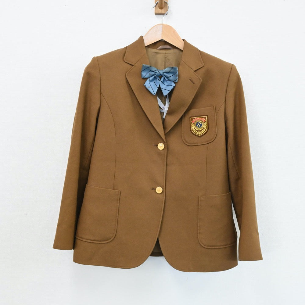 【中古】千葉県 志学館高等部学校 女子制服 3点（ブレザー・スカート）sf004851