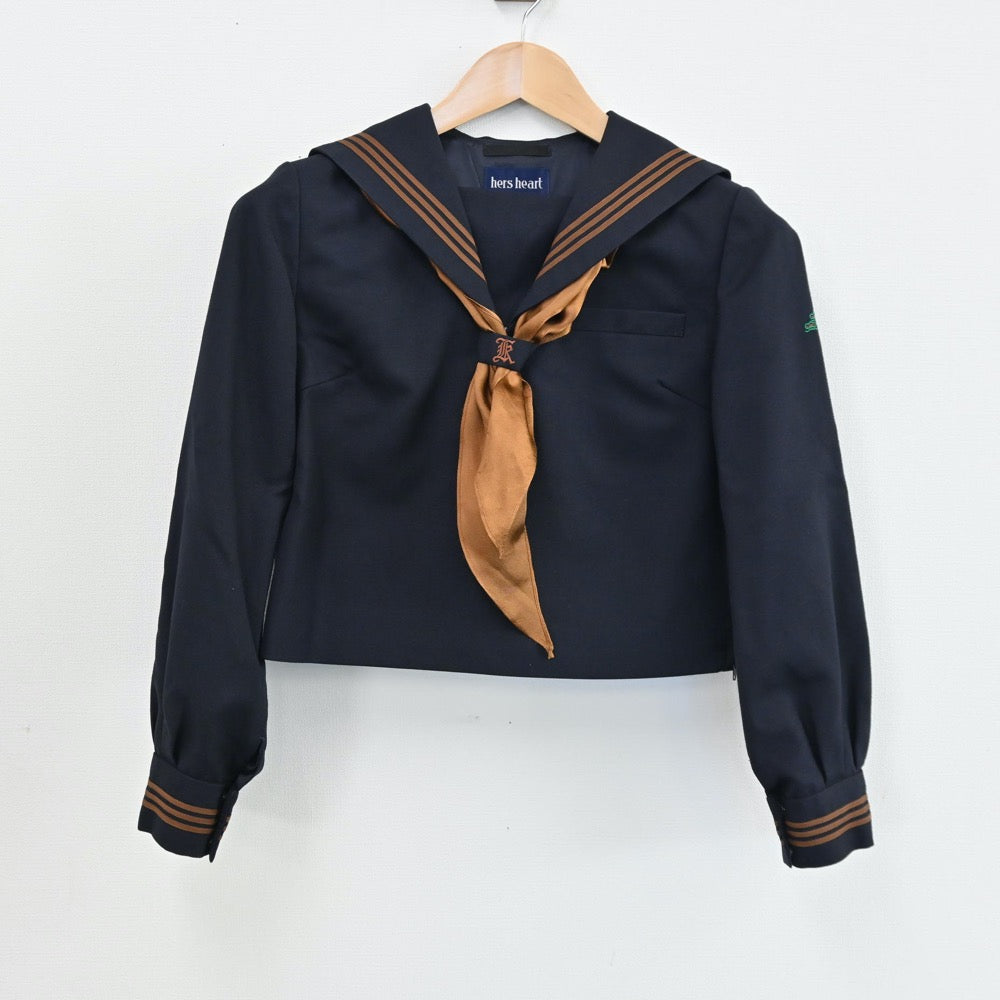 【中古】東京都 関東国際高等学校 女子制服 3点（セーラー服・スカート）sf004872