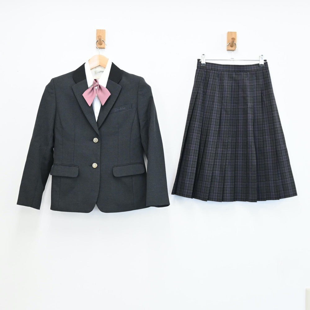 【中古】長野県 屋代高等学校・附属中学校 女子制服 4点（ブレザー・シャツ・スカート）sf004897