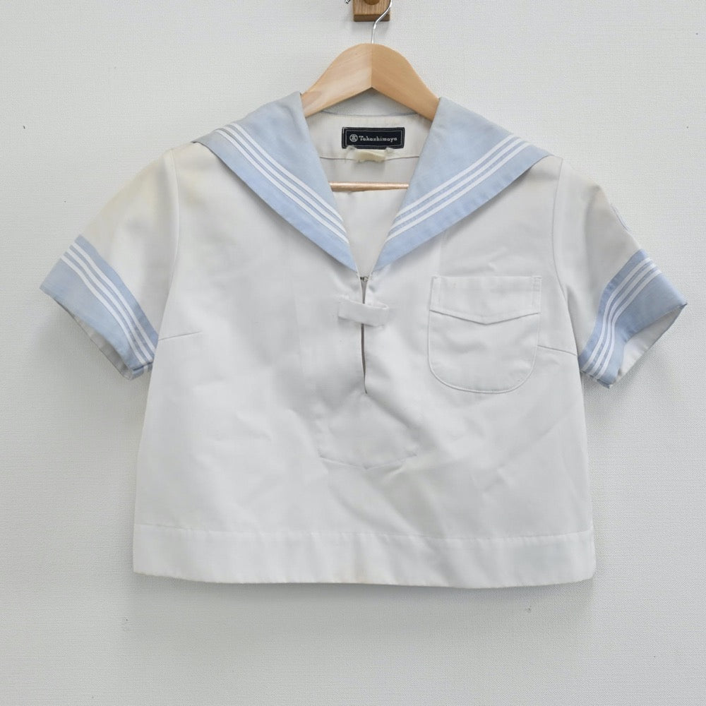 【中古】神奈川県 横浜隼人高等学校 女子制服 2点（セーラー服・スカート）sf004953