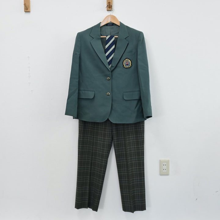 US739 (中古) 北海道 函館商業高校 男子学生服 5点セット /指定