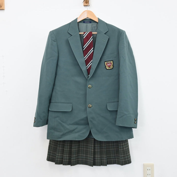 【中古】北海道 立命館慶祥高等学校 女子制服 5点（ブレザー・ニット・ニットベスト・スカート）sf004967