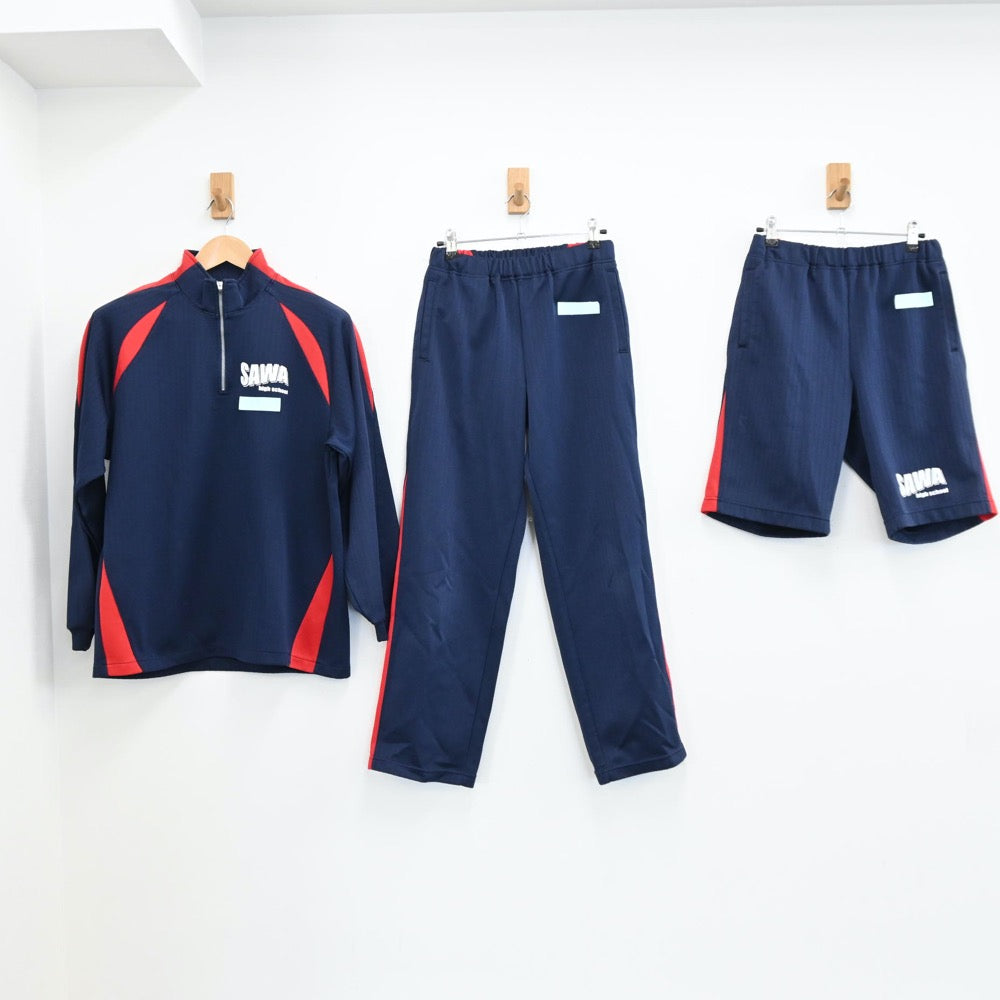 中古制服】茨城県 佐和高校 女子制服 3点（ジャージ 上