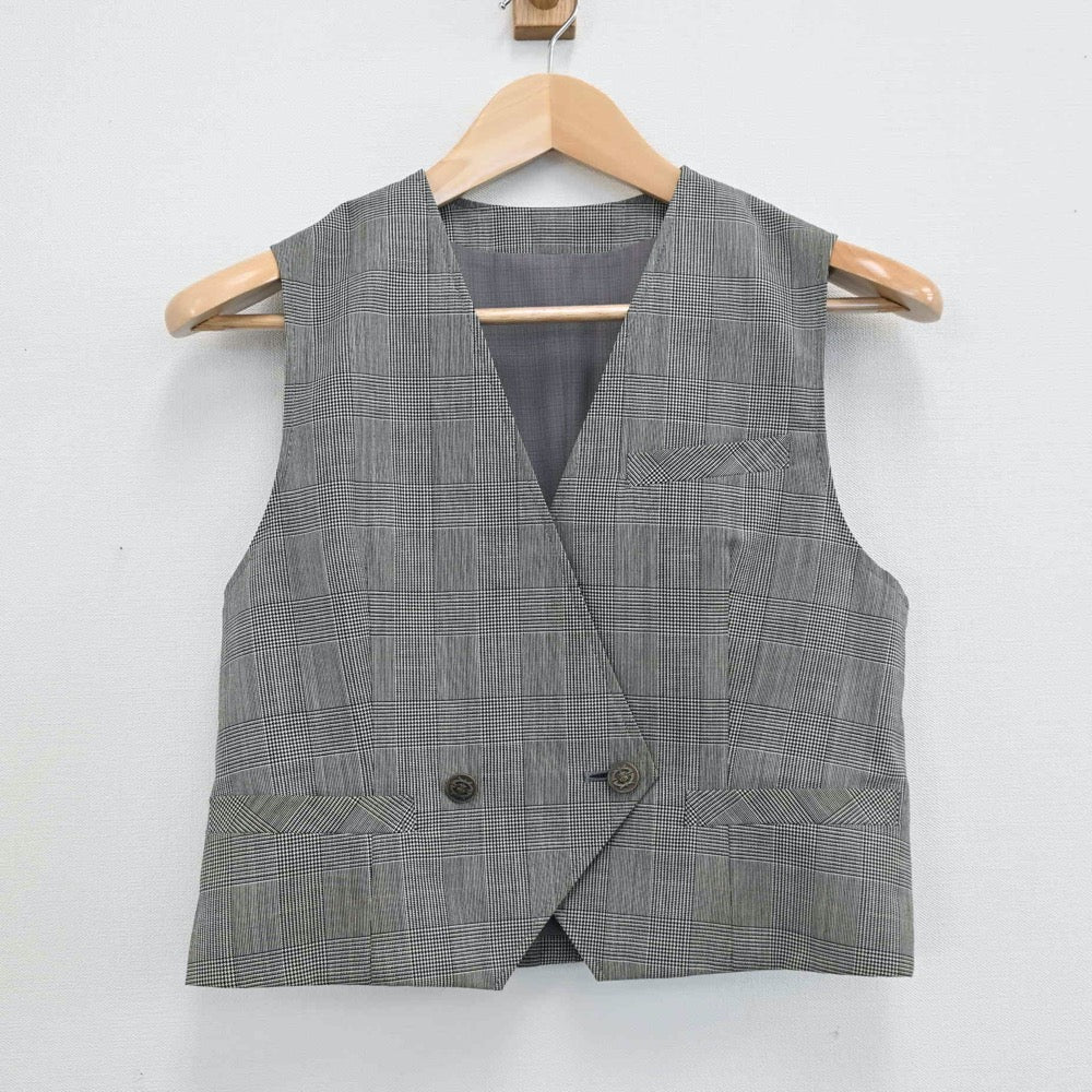 中古制服】茨城県 東海高校 女子制服 2点（ベスト・スカート