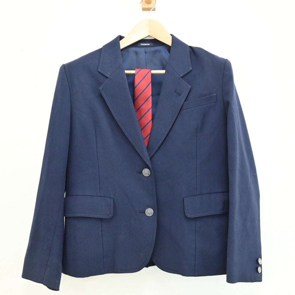 【中古】茨城県 佐和高校 女子制服 3点（ブレザー・スカート）sf004986