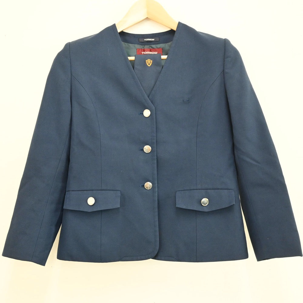 【中古】岐阜県 青山中学校 女子制服 4点（ブレザー・スカート）sf004990