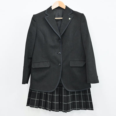 【中古】東京都 かえつ有明高等学校 女子制服 2点（ブレザー・スカート）sf004999