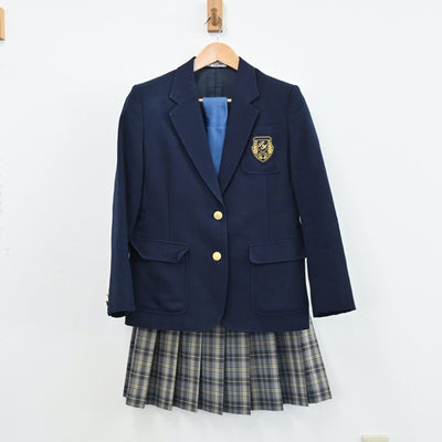 【中古】東京都 立正大学付属高等学校 女子制服 4点（ブレザー・スカート・スカート）sf005007