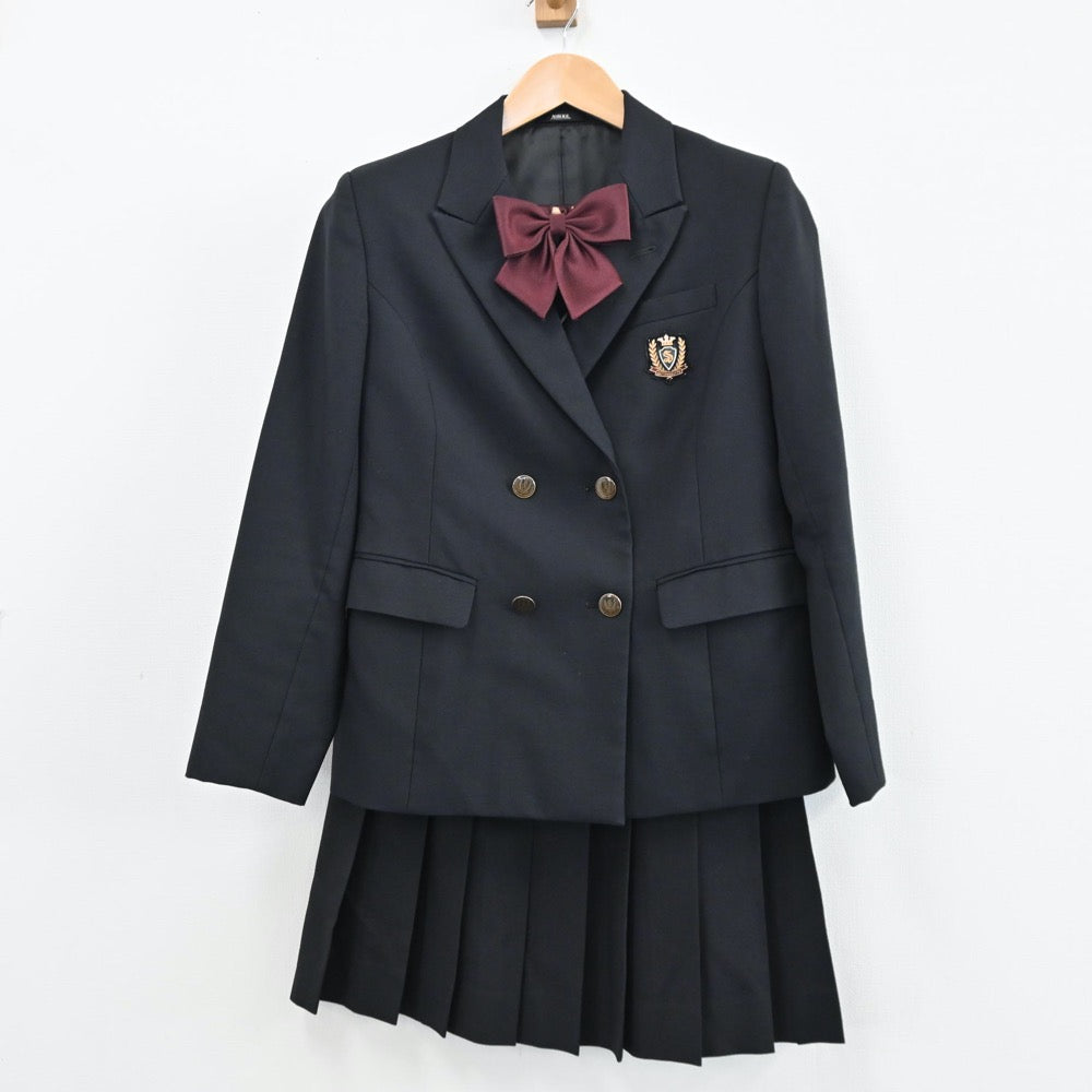 【中古】埼玉県 埼玉栄高校 女子制服 5点（ブレザー・スカート）sf005023