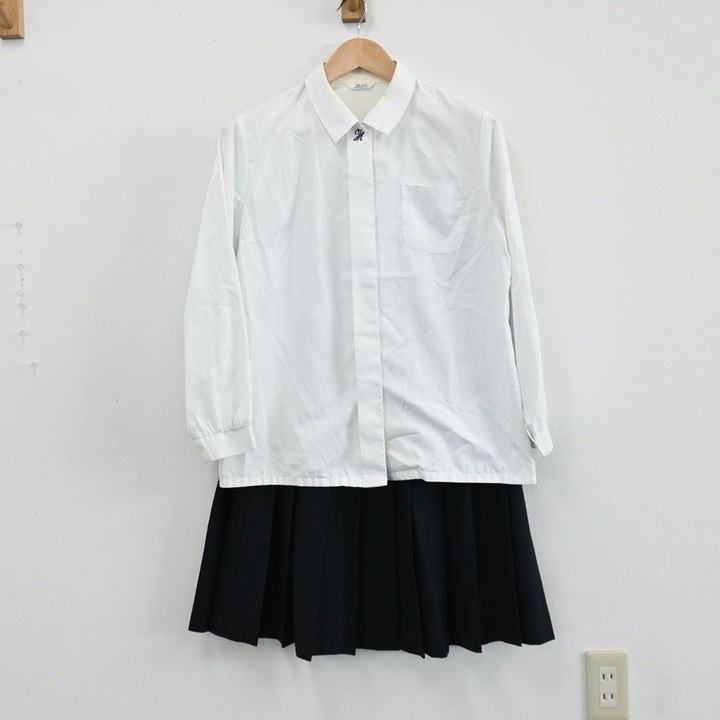 【中古】香川県 高松東高校 女子制服 4点（ブレザー・シャツ・ベスト・スカート）sf005031