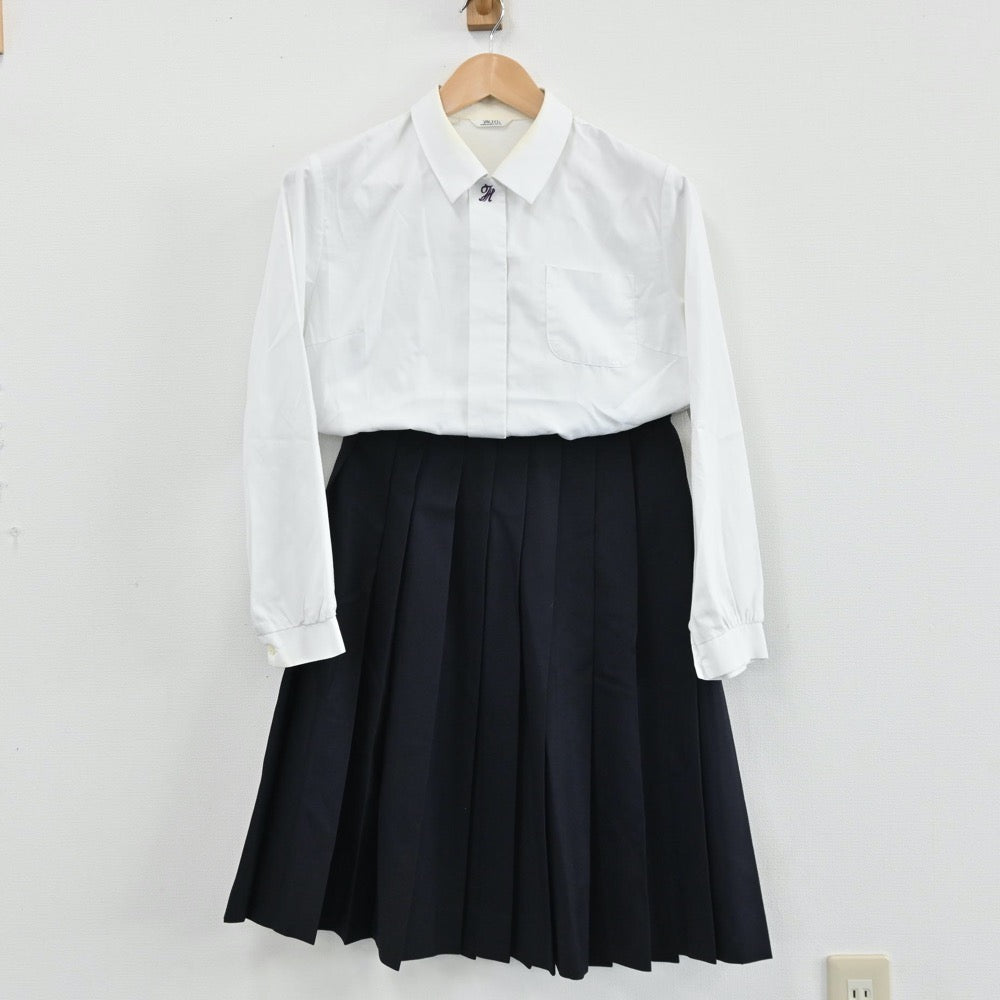 【中古】香川県 高松東高校 女子制服 4点（ブレザー・シャツ・ベスト・スカート）sf005031