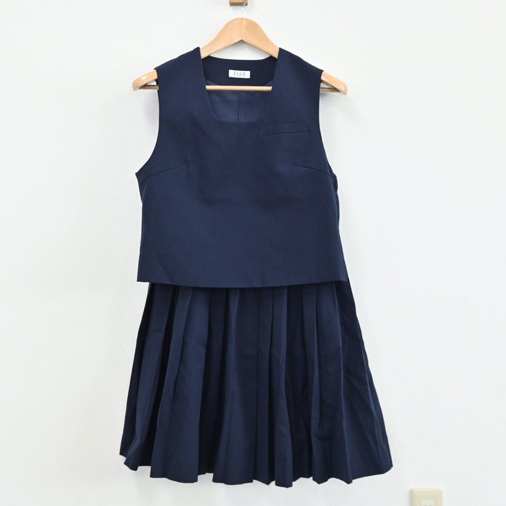 【中古】香川県 三木中学校 女子制服 4点（ブレザー・ベスト・スカート）sf005032