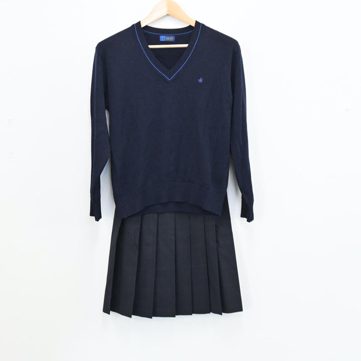 中古制服】栃木県 佐野松桜高等学校 女子制服 2点（ニット