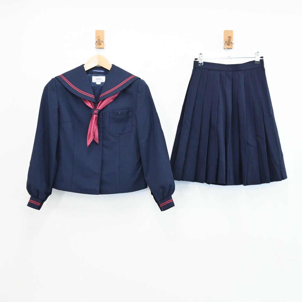 中古制服】石川県 白山市立松任中学校 女子制服 4点（セーラー服・スカート）sf005057【リサイクル学生服】 | 中古制服通販パレイド