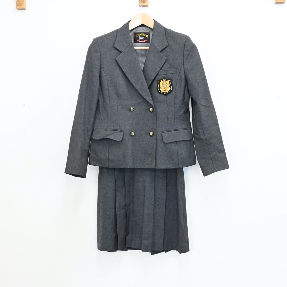 【中古】東京都 桜丘高校 女子制服 7点（ブレザー・ニット・スカート）sf005062