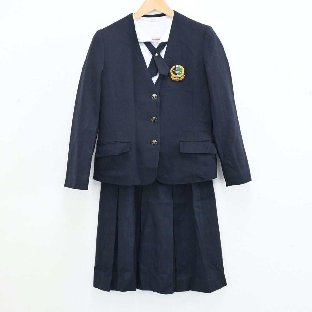 【中古】神奈川県 東海大学付属相模高等学校 女子制服 6点（ブレザー・ベスト・ニット・シャツ・スカート）sf005095