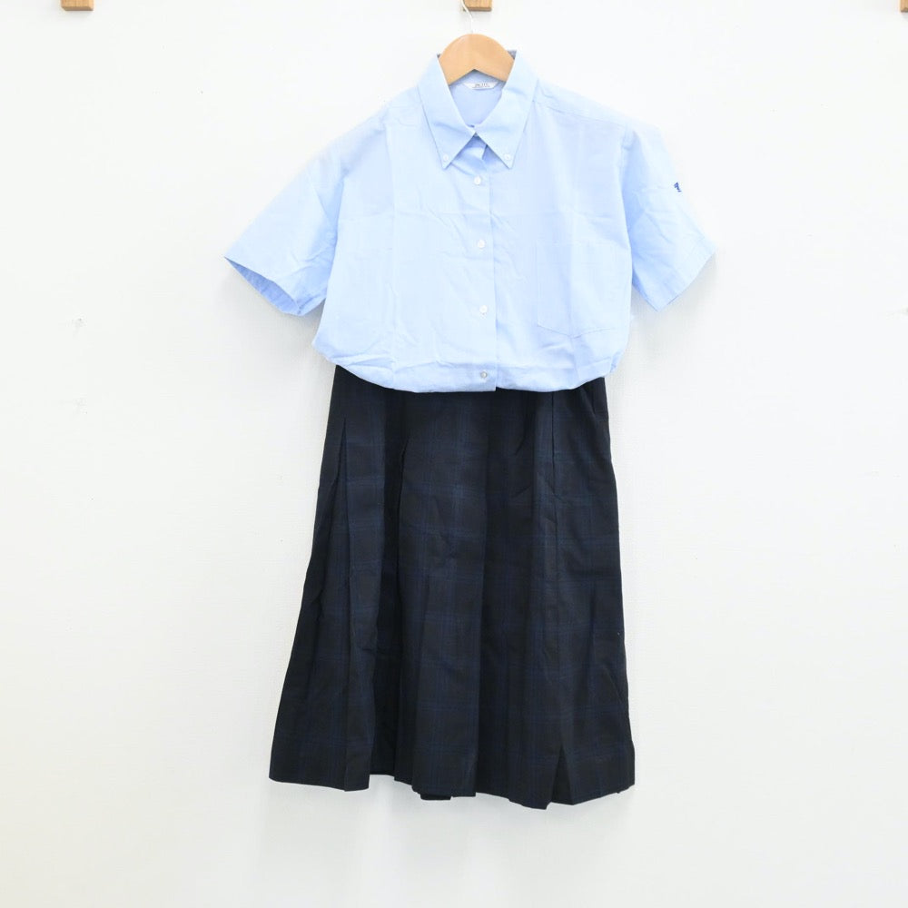 【中古】神奈川県 東海大学付属相模高等学校 女子制服 7点（ベスト・シャツ・スカート）sf005096