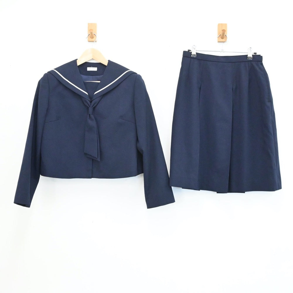 【中古】宮城県 仙台市立五橋中学校 女子制服 3点（セーラー服・スカート）sf005128