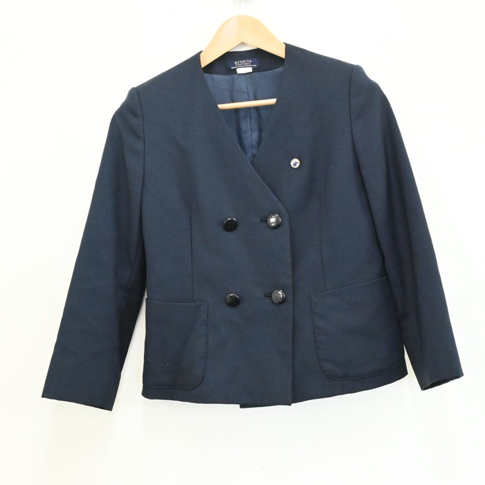 【中古】熊本県 熊本高等学校 女子制服 2点（ブレザー・ジャンパースカート）sf005152