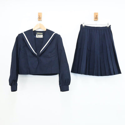 【中古】愛知県 愛知県立松蔭高等学校 女子制服 2点（セーラー服・スカート）sf005162